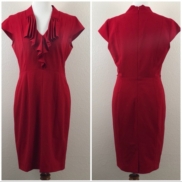 Calvin Klein Dresses & Skirts - Calvin Klein Women's EUC Red Sheath Dress size 6